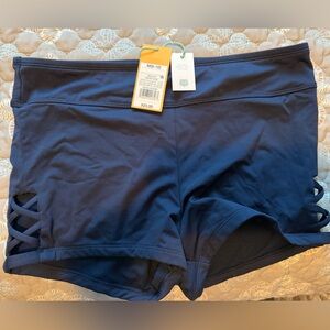 Kona Sol navy blue board shorts/bikini bottom. Medium.